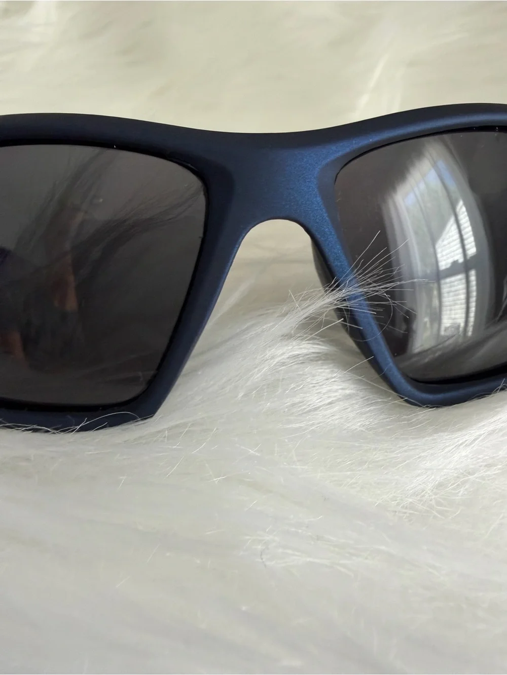 Sports Athletic Matte Navy Lightweight Wrap Sunglasses - UV Lenses